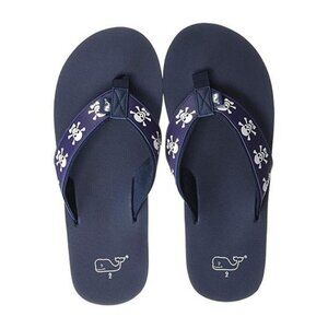 Vinyeard Vine Men's Sz 11 Flip Flop Navy Skull